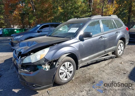 2010 Subaru Outback 2.5I z USA, uszkodzony, nr VIN 4S4BRBAC6A3349985